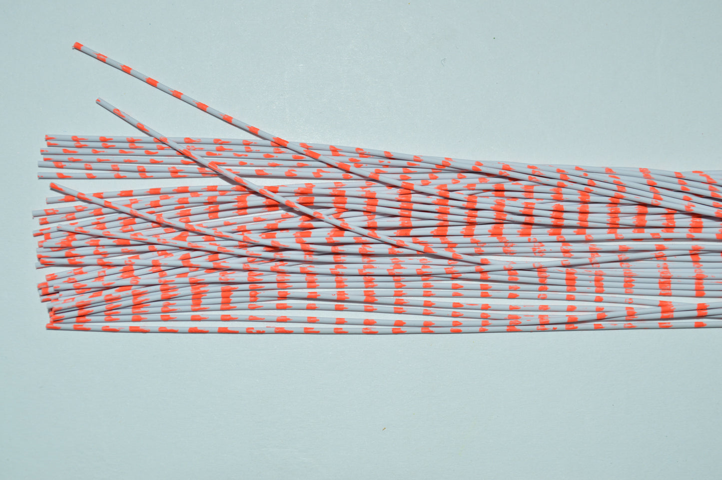 Medium Reptile Living Rubber White with Orange Print B-02 Creamsicle Clash