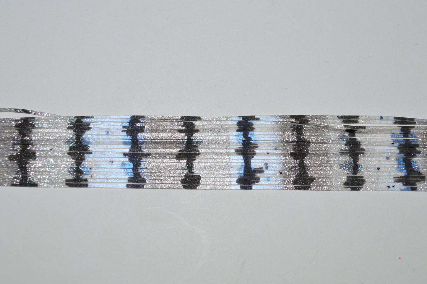 Clear Blue Interference/Smoke/Neon Silver Barbed Wire silicon skirting-BW22