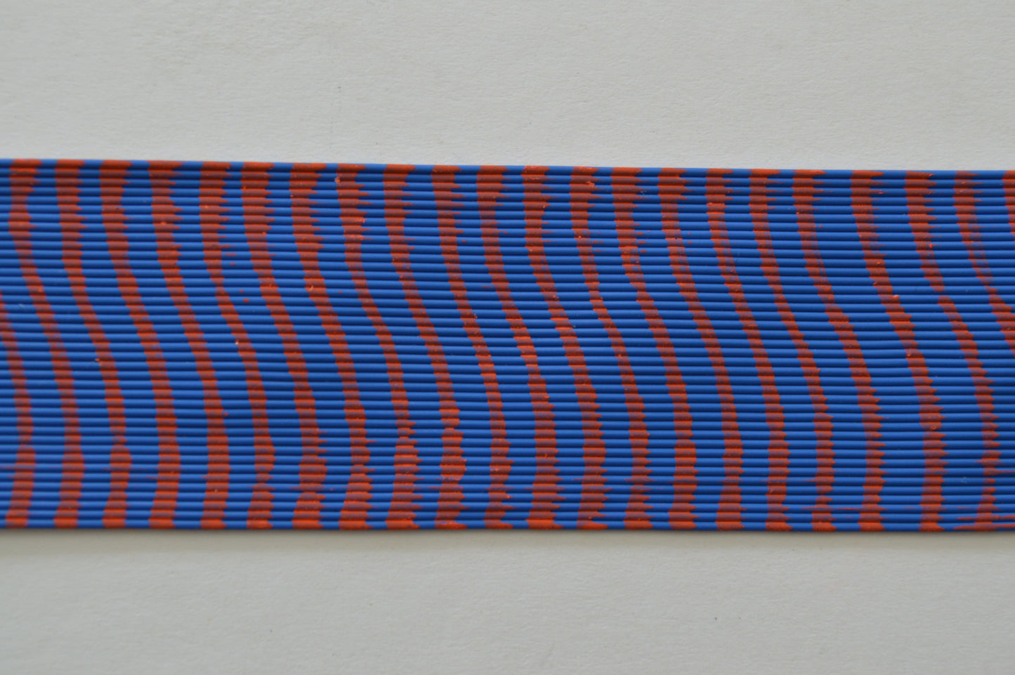 Medium Reptile Living Rubber Blue with Orange print-E-02