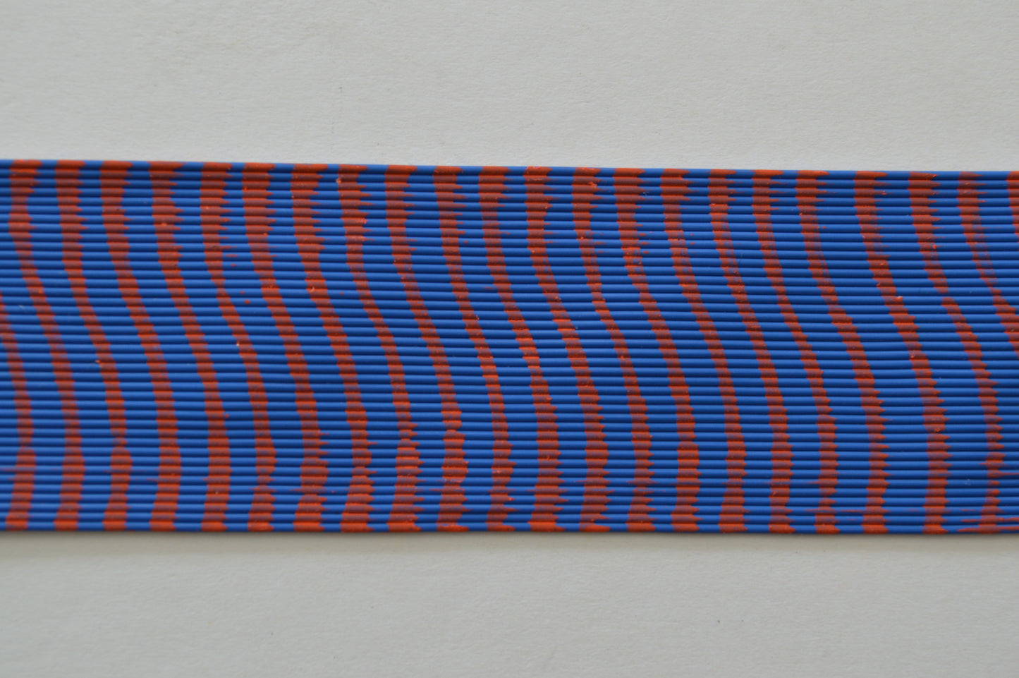 Medium Reptile Rubber Blue with Orange print-E-02