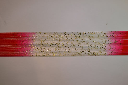 Clear Gold Red Fire Tip silicon skirting-FT33