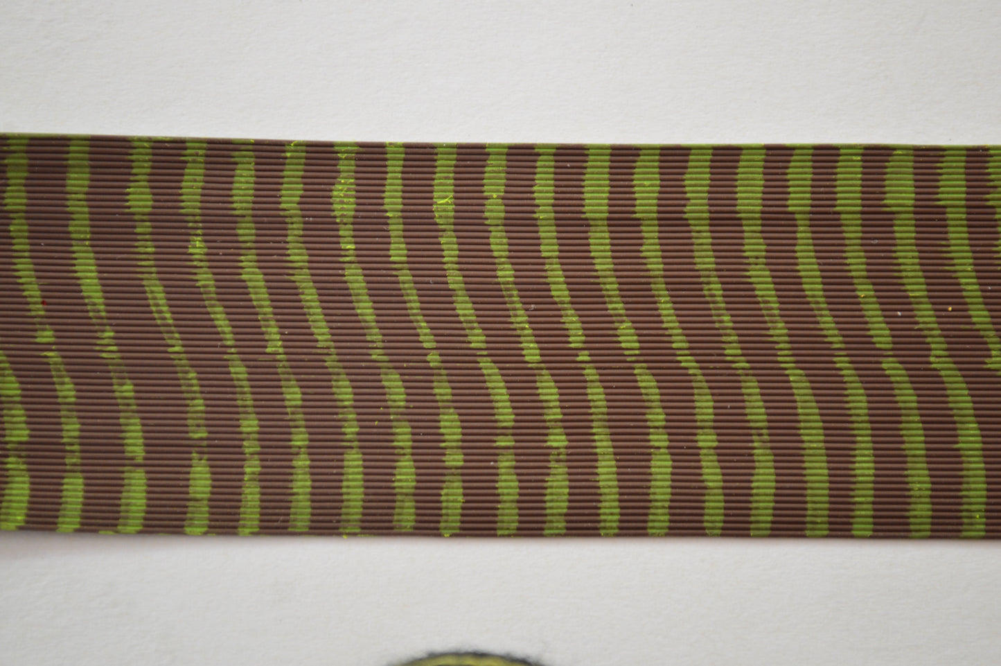 Fine Reptile Living Rubber Brown with Chartreuse Print-D-06