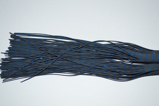 Fine Reptile Rubber Black with Blue Print-A-01