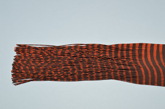 Fine Reptile Living Rubber Brown with Orange Print-D-02