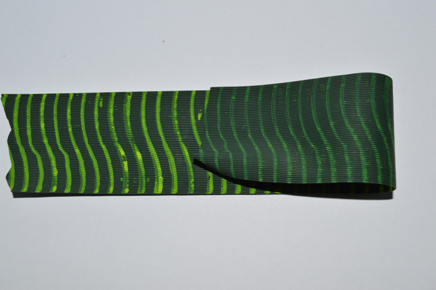 Fine Reptile Living Rubber Dark Green Pumpkin with Lime Print on 1 side and Chartreuse Print on the other-L-04-06