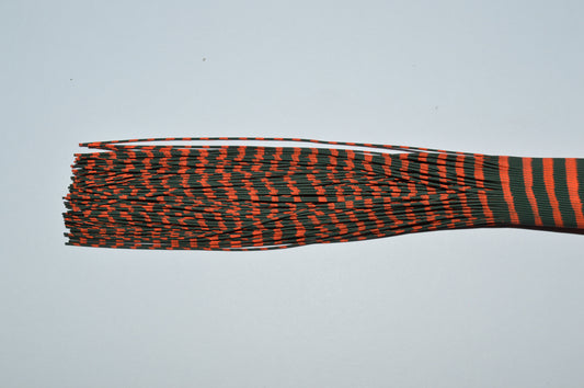 Fine Reptile Living Rubber Dark Green Pumpkin with Orange Print-L-02