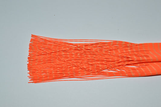 Fine Reptile Living Rubber Orange with Gold Print-F-07