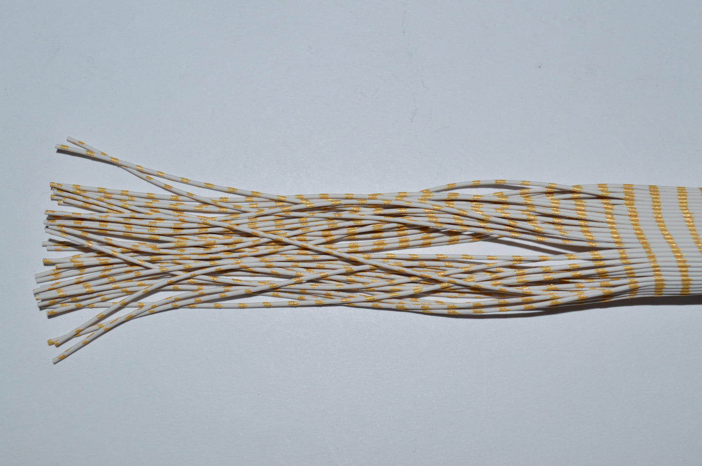 Medium Reptile Living Rubber White with Gold Print-B-07