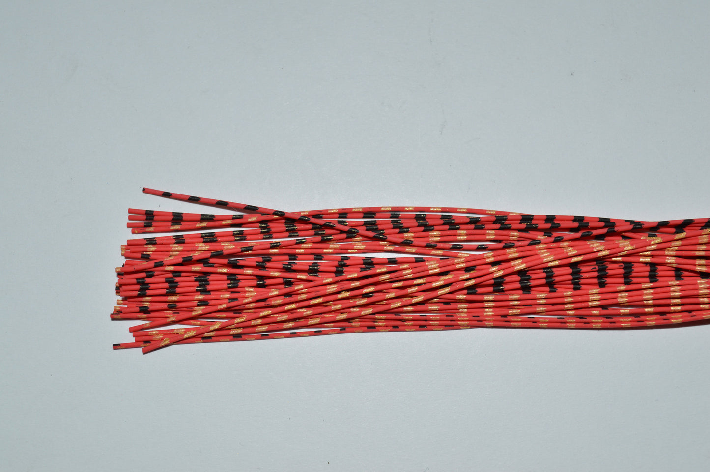 Medium Reptile Rubber Red with Gold Print on 1 side and Black Print on the other-G-03-07