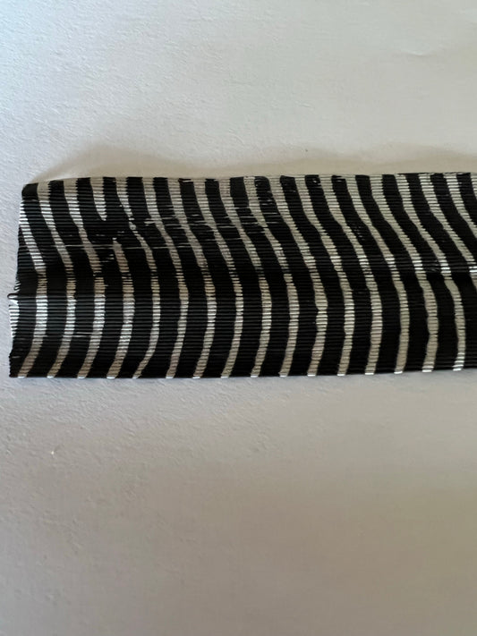 Fine Reptile Living Rubber Black with Silver Print-A-05